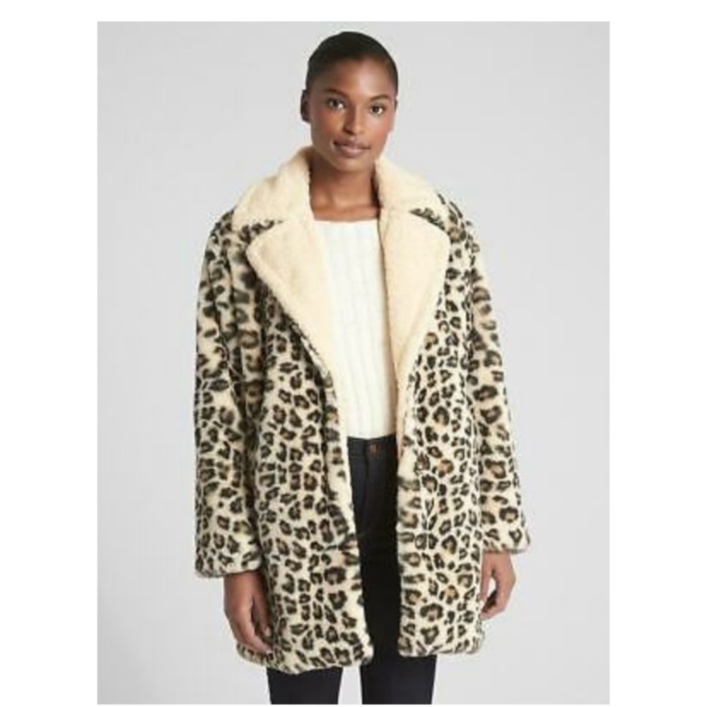 Gap leopard coat jacket, New